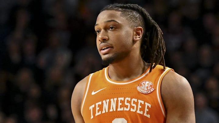 Feb 22, 2025; College Station, Texas, USA; Tennessee Volunteers guard Chaz Lanier (2) looks on during the second half against the Texas A&M Aggies at Reed Arena. Mandatory Credit: Maria Lysaker-Imagn Images Feb 22, 2025; College Station, Texas, USA; Tennessee Volunteers guard Chaz Lanier (2) looks on during the second half against the Texas A&M Aggies at Reed Arena. Mandatory Credit: Maria Lysaker-Imagn Images