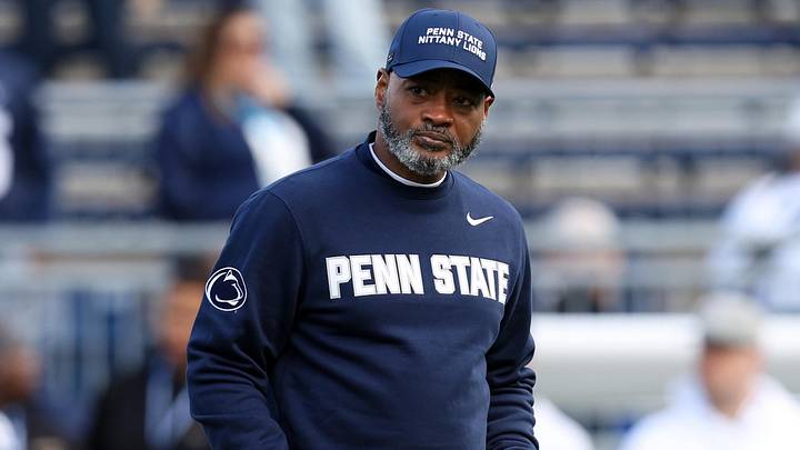 Nov 8, 2025; University Park, Pennsylvania, USA; Penn State Nittany Lions head coach Terry Smith walks on the field prior to the game against the Indiana Hoosiers at Beaver Stadium. Mandatory Credit: Matthew O'Haren-Imagn Images Nov 8, 2025; University Park, Pennsylvania, USA; Penn State Nittany Lions head coach Terry Smith walks on the field prior to the game against the Indiana Hoosiers at Beaver Stadium. Mandatory Credit: Matthew O'Haren-Imagn Images