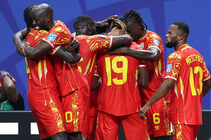 DR Congo players celebrating.