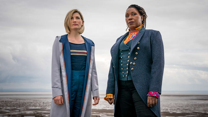 Jodie Whittaker and Jo Martin are the Doctors in "Fugitive of the Judoon".