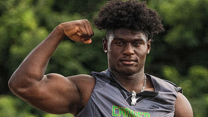 Carver High School   s Qua Russaw is shown in Montgomery, Ala., on Sunday August 7, 2022.

Russaw02