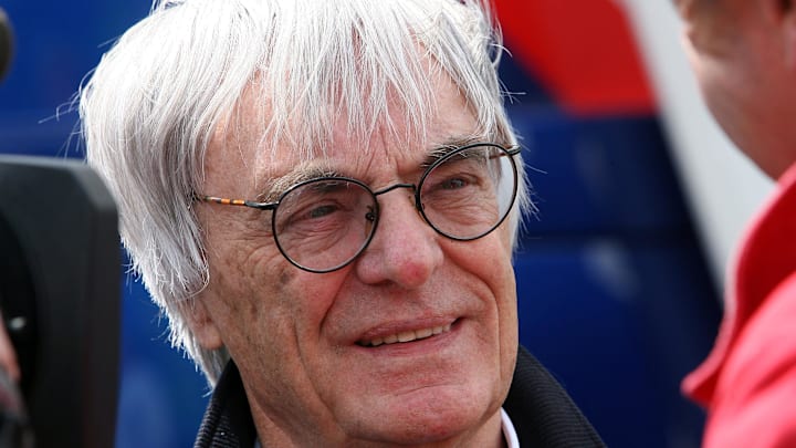 Jul 7, 2007; Silverstone, ENGLAND;  Formula One president/ceo Bernie Ecclestone during qualifying for the 2007 Grand Prix of Great Britain at Silverstone. Mandatory Credit: GEPA pictures/ Mathias Kniepeiss via Imagn Images