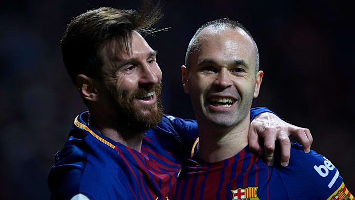 Messi won it all with Iniesta at Barca Messi won it all with Iniesta at Barca