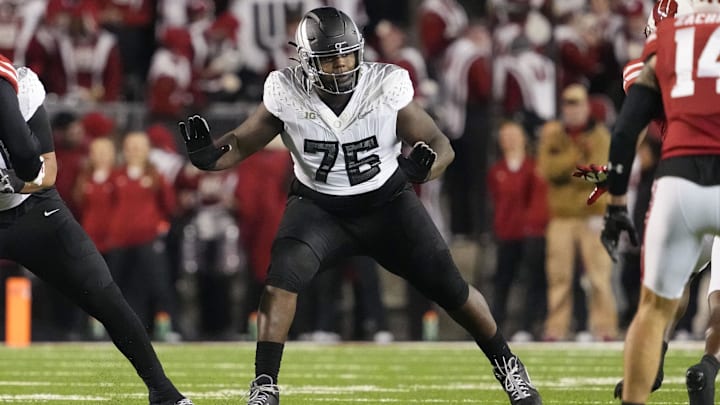 Oregon tackle Josh Conerly Jr. is among the Bears who have 30 visits lined up. Coach Ben Johnson says they've been heavily involved watching film of the expected early picks in this draft.