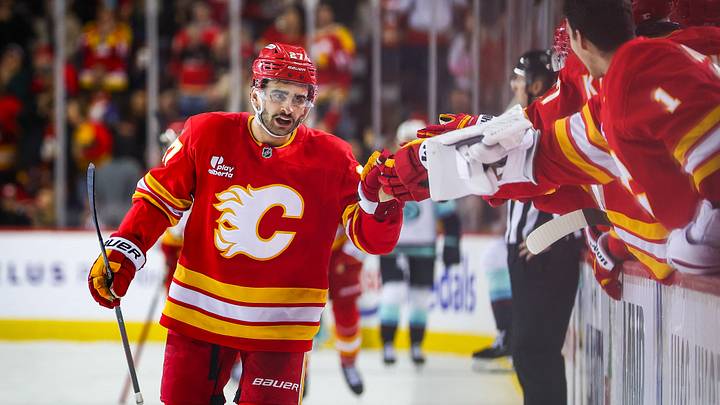 Matt Coronato of the Calgary Flames