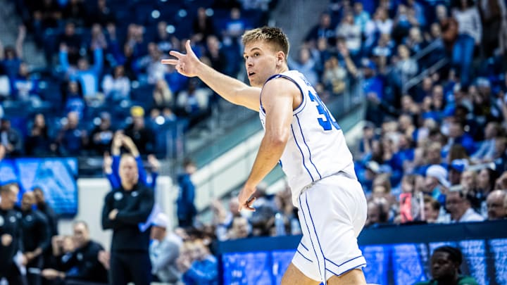 BYU point guard Dallin Hall BYU point guard Dallin Hall