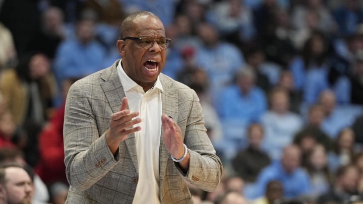 UNC basketball head coach Hubert Davis UNC basketball head coach Hubert Davis