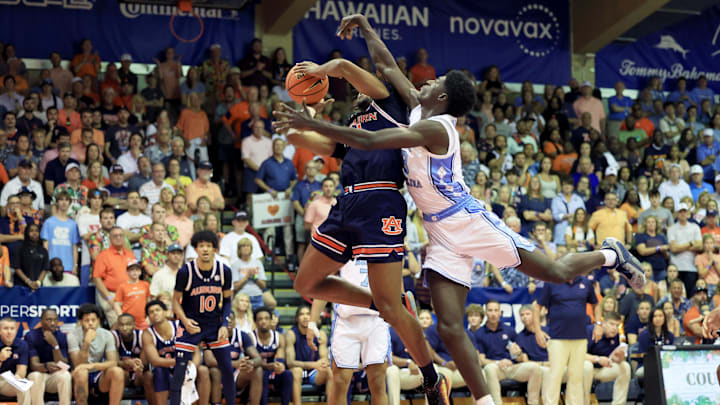 UNC basketball forward Drake Powell UNC basketball forward Drake Powell