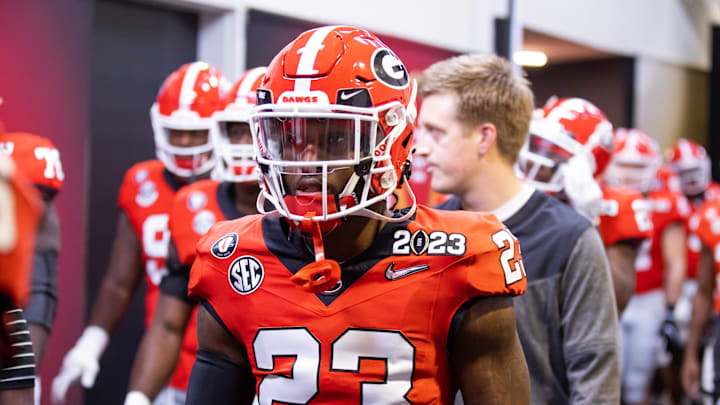 Jan 9, 2023; Inglewood, CA, USA; Georgia Bulldogs defensive back Tykee Smith (23) against the TCU