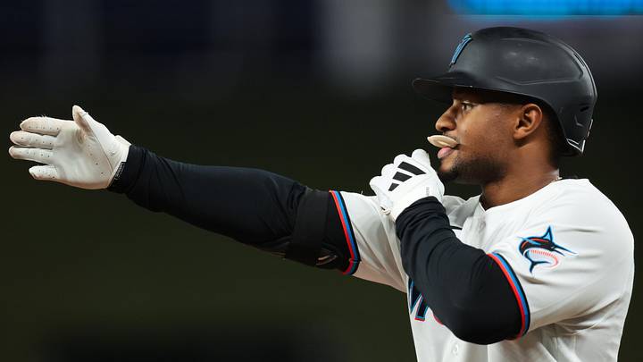 Miami Marlins second baseman Xavier Edwards.