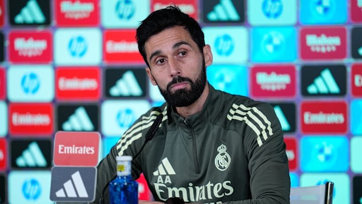 Alvaro Arbeloa Press Conference For Real Madrid - Laliga Ea Sports