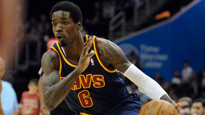 Mar 18, 2012; Cleveland, OH, USA; Cleveland Cavaliers guard Manny Harris (6) dribbles the ball in the fourth quarter against the Atlanta Hawks at Quicken Loans Arena. Mandatory Credit: David Richard-USA TODAY Sports