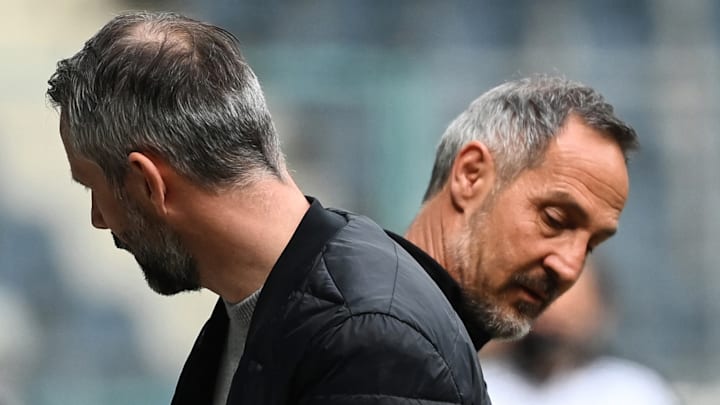 Beide Trainer könnten sicher glücklicher sein: Marco Rose und Adi Hütter.