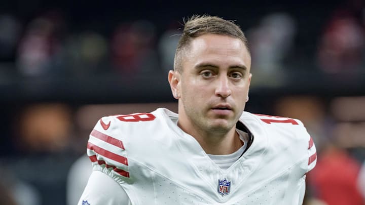 San Francisco 49ers wide kicker Eddy Pineiro (18) San Francisco 49ers wide kicker Eddy Pineiro (18)