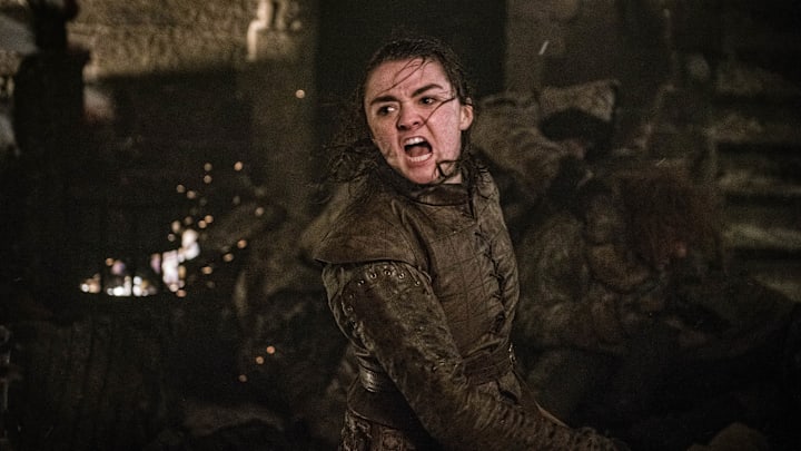 Maisie Williams (Arya Stark) in Game of Thrones season 8 Episode 3, "The Long Night"