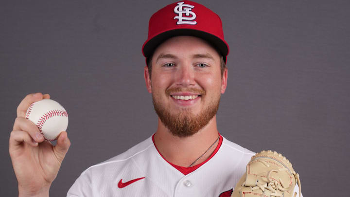 Feb 17, 2026; Jupiter, FL, USA; St. Louis Cardinals pitcher Sem Robberse (79). Mandatory Credit: Jim Rassol-Imagn Images Feb 17, 2026; Jupiter, FL, USA; St. Louis Cardinals pitcher Sem Robberse (79). Mandatory Credit: Jim Rassol-Imagn Images