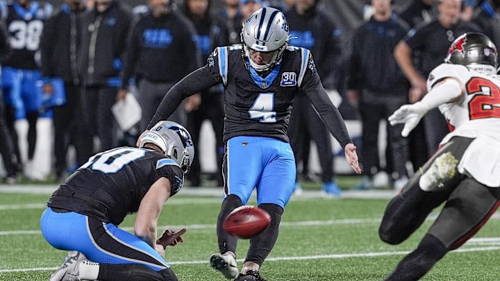 Carolina Panthers place kicker Eddy Pineiro 