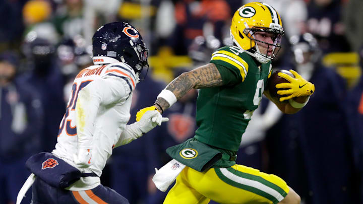 C.J. Gardner-Johnson gives chase to Green Bay receiver Christian Watson at Lambeau Field. Watson was one of several Packers injured Sunday. C.J. Gardner-Johnson gives chase to Green Bay receiver Christian Watson at Lambeau Field. Watson was one of several Packers injured Sunday.