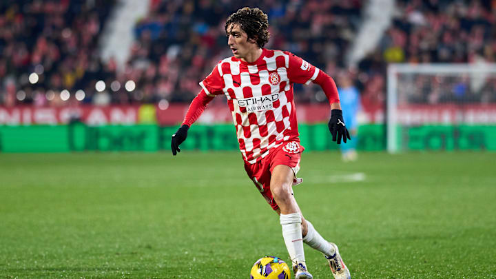 Bryan Gil in action for Girona