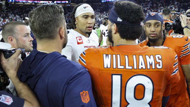 The so-called "little bro" moment after Caleb Williams lost his second NFL game to Houston and C.J. Stroud.