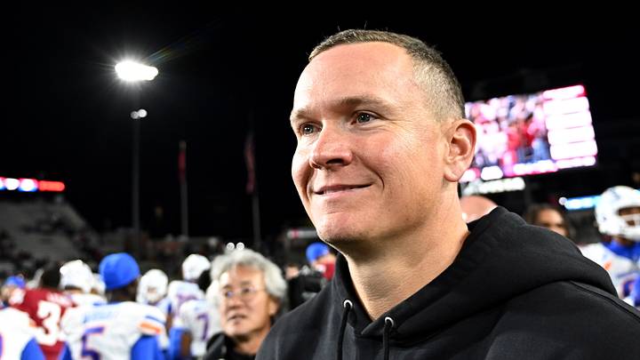 Oct 24, 2026; Pullman, Washington, USA; Boise State Broncos head coach Spencer Danielson. Oct 24, 2026; Pullman, Washington, USA; Boise State Broncos head coach Spencer Danielson.