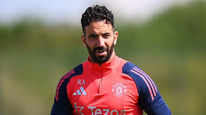 Manchester United Training Session And Press Conference - UEFA Europa League Final 2025