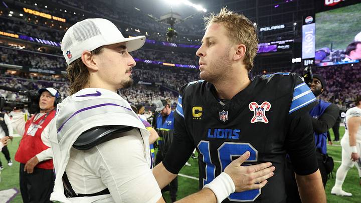 Dec 25, 2025; Minneapolis, Minnesota, USA; Minnesota Vikings quarterback Max Brosmer (12) and Minnesota Vikings place kicker Will Reichard (16) interact after the game at U.S. Bank Stadium. Mandatory Credit: Matt Krohn-Imagn Images Dec 25, 2025; Minneapolis, Minnesota, USA; Minnesota Vikings quarterback Max Brosmer (12) and Minnesota Vikings place kicker Will Reichard (16) interact after the game at U.S. Bank Stadium. Mandatory Credit: Matt Krohn-Imagn Images