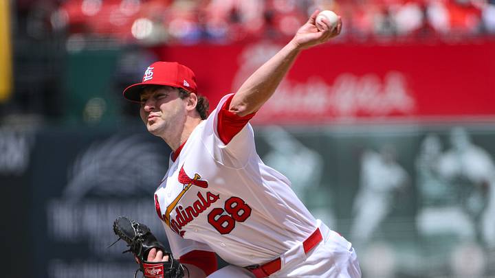 May 6, 2026; St. Louis, Missouri, USA; St. Louis Cardinals pitcher Jared Shuster (68) pitches against the Milwaukee Brewers during the seventh inning at Busch Stadium. Mandatory Credit: Jeff Curry-Imagn Images May 6, 2026; St. Louis, Missouri, USA; St. Louis Cardinals pitcher Jared Shuster (68) pitches against the Milwaukee Brewers during the seventh inning at Busch Stadium. Mandatory Credit: Jeff Curry-Imagn Images