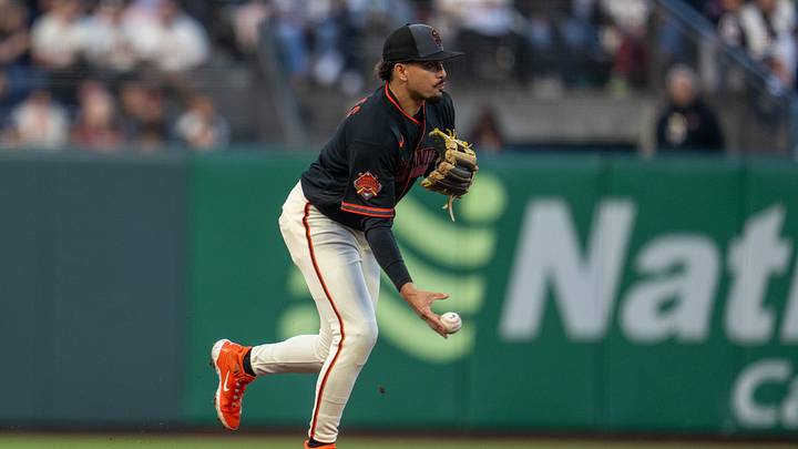 Jun 13, 2026; San Francisco, California, USA; San Francisco Giants shortstop Willy Adames (2) starts the double play after fielding a ground ball hit by Chicago Cubs left fielder Ian Happ (not pictured) during the third inning at Oracle Park. Mandatory Credit: Neville E. Guard-Imagn Images Jun 13, 2026; San Francisco, California, USA; San Francisco Giants shortstop Willy Adames (2) starts the double play after fielding a ground ball hit by Chicago Cubs left fielder Ian Happ (not pictured) during the third inning at Oracle Park. Mandatory Credit: Neville E. Guard-Imagn Images