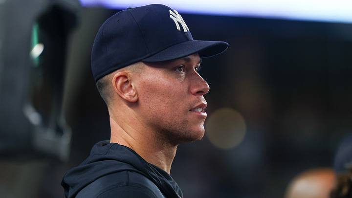 Aug 26, 2026; Bronx, New York, USA; New York Yankees right fielder Aaron Judge (99) looks out from the dugout during the fourth inning against the Houston Astros at Yankee Stadium. Mandatory Credit: Vincent Carchietta-Imagn Images Aug 26, 2026; Bronx, New York, USA; New York Yankees right fielder Aaron Judge (99) looks out from the dugout during the fourth inning against the Houston Astros at Yankee Stadium. Mandatory Credit: Vincent Carchietta-Imagn Images