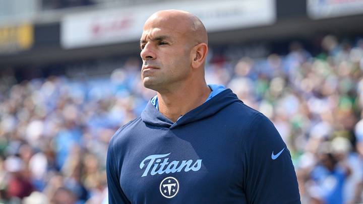 Sep 20, 2026; Nashville, Tennessee, USA; Tennessee Titans head coach Robert Saleh stands during the National Anthem against the Philadelphia Eagles at Nissan Stadium. Mandatory Credit: Steve Roberts-Imagn Images Sep 20, 2026; Nashville, Tennessee, USA; Tennessee Titans head coach Robert Saleh stands during the National Anthem against the Philadelphia Eagles at Nissan Stadium. Mandatory Credit: Steve Roberts-Imagn Images