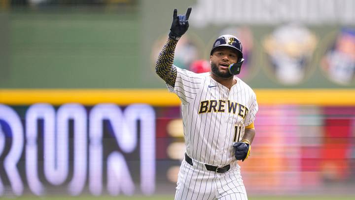 Jun 14, 2026; Milwaukee, Wisconsin, USA; Milwaukee Brewers center fielder Jackson Chourio (11) celebrates after hitting a home run during the first inning against the Philadelphia Phillies at American Family Field. Mandatory Credit: Jeff Hanisch-Imagn Images Jun 14, 2026; Milwaukee, Wisconsin, USA; Milwaukee Brewers center fielder Jackson Chourio (11) celebrates after hitting a home run during the first inning against the Philadelphia Phillies at American Family Field. Mandatory Credit: Jeff Hanisch-Imagn Images