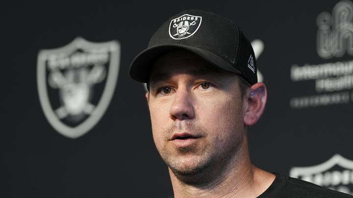 May 20, 2026; Henderson, NV, USA; Las Vegas Raiders head coach Klint Kubiak speaks during a news conference during organized team activities at Intermountain Health Performance Center. Mandatory Credit: Candice Ward-Imagn Images May 20, 2026; Henderson, NV, USA; Las Vegas Raiders head coach Klint Kubiak speaks during a news conference during organized team activities at Intermountain Health Performance Center. Mandatory Credit: Candice Ward-Imagn Images