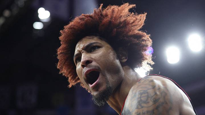 Jan 24, 2026; Philadelphia, Pennsylvania, USA; Philadelphia 76ers guard Kelly Oubre Jr. (9) reacts after a score and one against the New York Knicks during the fourth quarter at Xfinity Mobile Arena. Mandatory Credit: Bill Streicher-Imagn Images Jan 24, 2026; Philadelphia, Pennsylvania, USA; Philadelphia 76ers guard Kelly Oubre Jr. (9) reacts after a score and one against the New York Knicks during the fourth quarter at Xfinity Mobile Arena. Mandatory Credit: Bill Streicher-Imagn Images