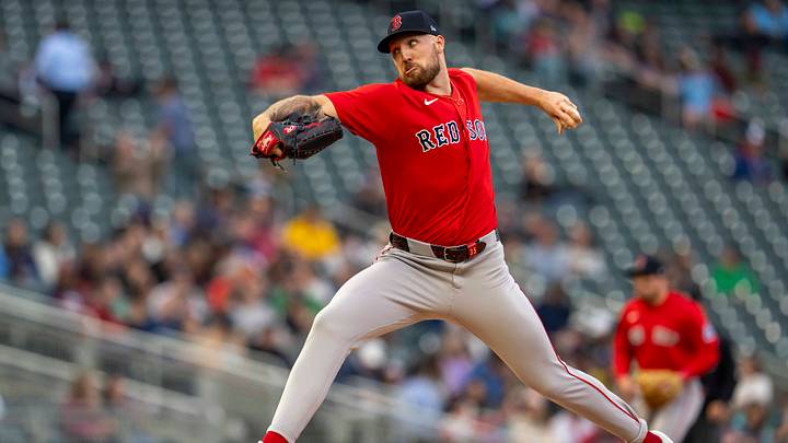 Apr 13, 2026; Minneapolis, Minnesota, USA; Boston Red Sox starting pitcher Garrett Crochet (35) delivers a pitch against the Minnesota Twins in the first inning at Target Field. Mandatory Credit: Jesse Johnson-Imagn Images Apr 13, 2026; Minneapolis, Minnesota, USA; Boston Red Sox starting pitcher Garrett Crochet (35) delivers a pitch against the Minnesota Twins in the first inning at Target Field. Mandatory Credit: Jesse Johnson-Imagn Images