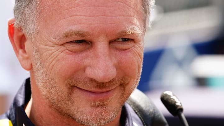 May 4, 2024; Miami Gardens, Florida, USA; Christian Horner team principal of the Red Bull Formula One looks on from the grid before the F1 Sprint Race at Miami International Autodrome. Mandatory Credit: John David Mercer-Imagn Images May 4, 2024; Miami Gardens, Florida, USA; Christian Horner team principal of the Red Bull Formula One looks on from the grid before the F1 Sprint Race at Miami International Autodrome. Mandatory Credit: John David Mercer-Imagn Images