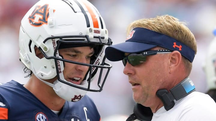 Auburn Tigers head coach Hugh Freeze and quarterback Payton Thorne haven't seen eye to eye in 2024.