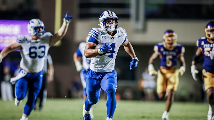 BYU running back LJ Martin against ECU BYU running back LJ Martin against ECU