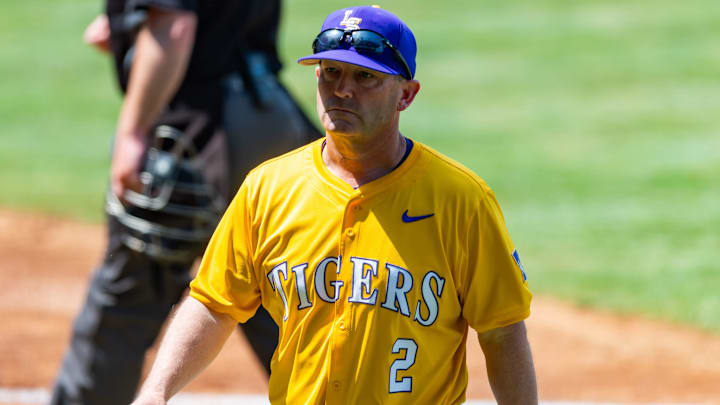 Head Coach Jay Johnson, LSU Tigers take on the Tennessee Vols. Sunday, April 27, 2025. Head Coach Jay Johnson, LSU Tigers take on the Tennessee Vols. Sunday, April 27, 2025.