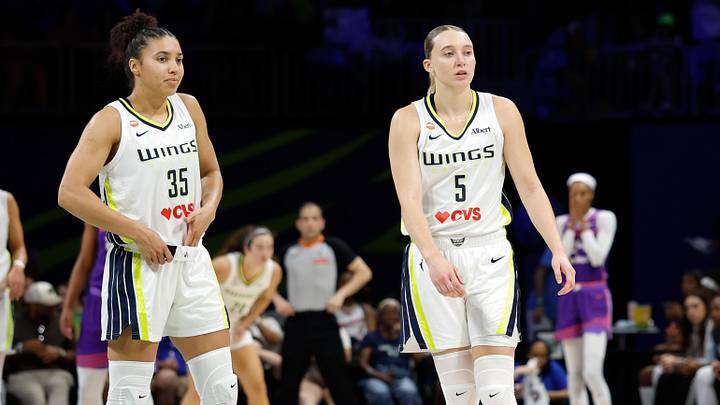 Paige Bueckers and the Wings are road favorites in Portland. Paige Bueckers and the Wings are road favorites in Portland.