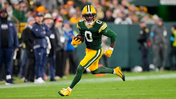Oct 18, 2026; Green Bay, Wisconsin, USA; Green Bay Packers wide receiver Matthew Golden (0) during the game against the Dallas Cowboys at Lambeau Field. Mandatory Credit: Jeff Hanisch-Imagn Images Oct 18, 2026; Green Bay, Wisconsin, USA; Green Bay Packers wide receiver Matthew Golden (0) during the game against the Dallas Cowboys at Lambeau Field. Mandatory Credit: Jeff Hanisch-Imagn Images