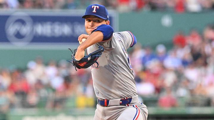 Texas Rangers starting pitcher Jack Leiter. Texas Rangers starting pitcher Jack Leiter.