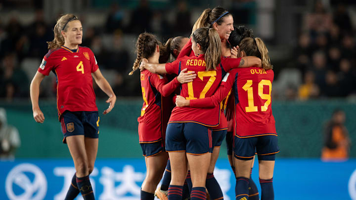 Jennifer Hermoso, Mariona Caldentey, Alba Redondo, Athenea Del Castillo, Irene Paredes, Olga Carmona García Jennifer Hermoso, Mariona Caldentey, Alba Redondo, Athenea Del Castillo, Irene Paredes, Olga Carmona García