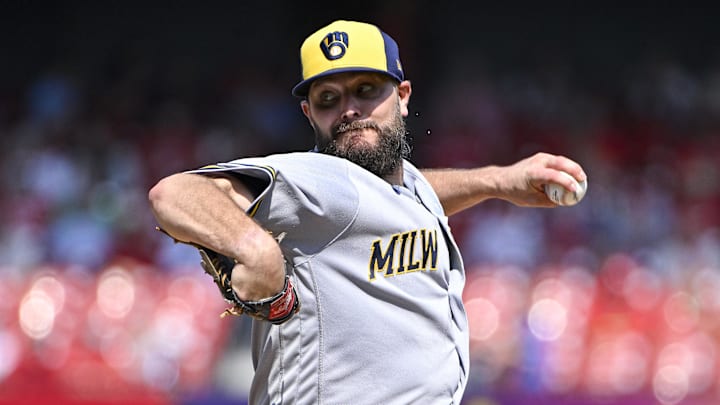 Milwaukee Brewers starting pitcher Wade Miley
