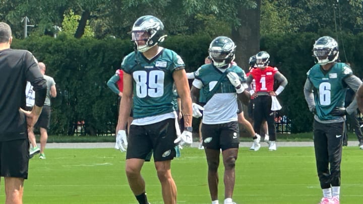 Eagles WR Johnny Wilson at practice. 