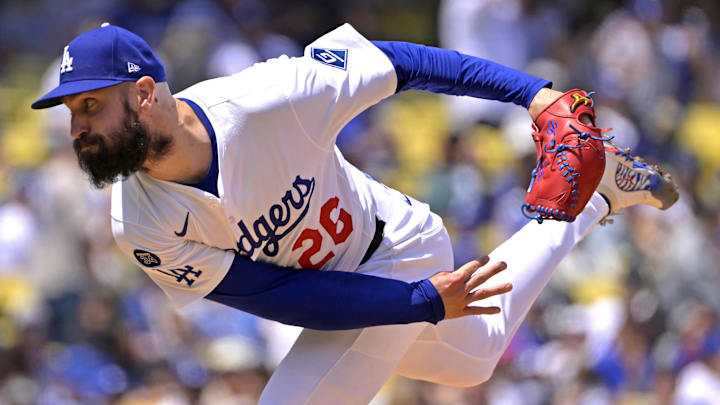 Los Angeles Dodgers Starting pitcher Tony Gonsolin Los Angeles Dodgers Starting pitcher Tony Gonsolin