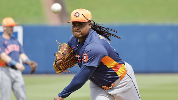Houston Astros pitcher Framber Valdez (59)