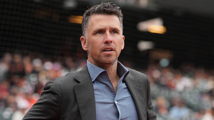 San Francisco Giants president of baseball operations Buster Posey. San Francisco Giants president of baseball operations Buster Posey.