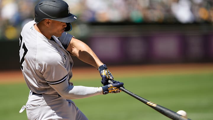 Giancarlo Stanton volvió hace poco al lineup de Yankees