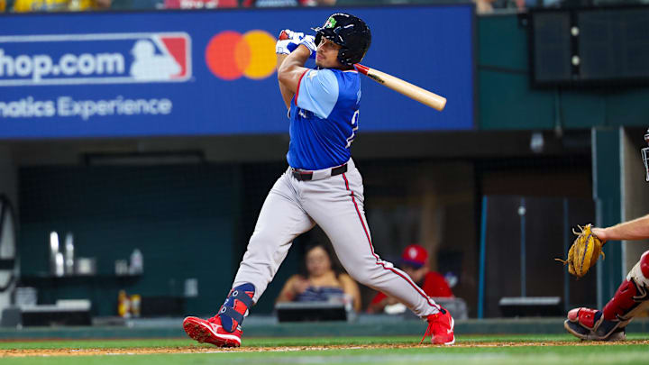 Drake Baldwin is following up strong Triple-A season with a dominant start to the Arizona Fall League season. Mandatory Credit: Kevin Jairaj-Imagn Images Drake Baldwin is following up strong Triple-A season with a dominant start to the Arizona Fall League season. Mandatory Credit: Kevin Jairaj-Imagn Images
